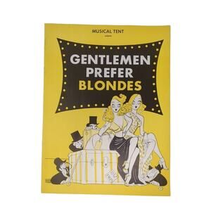 Gentlemen Prefer Blondes Musical‎ Tent Production 1956 Program Playbill